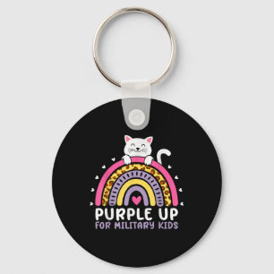 Purple Up For Military Kids Month Military Child R Key Ring