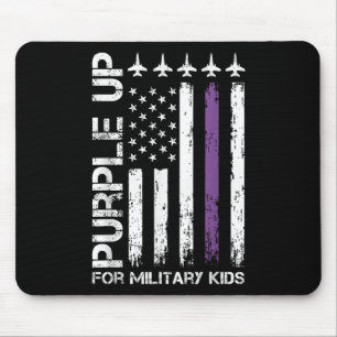 Purple Up For Military Kids Mouse Pad