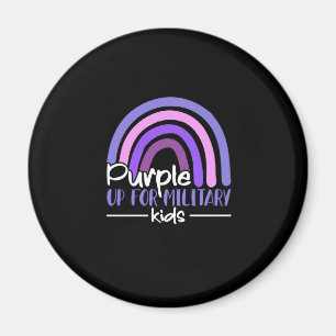 Purple up for military kids Rainbow Military child Magnet