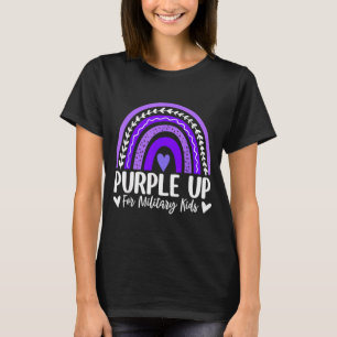 Purple Up for Military Kids Rainbow Month Military T-Shirt