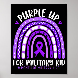 Purple up for military kids toddler women boysPurp Poster