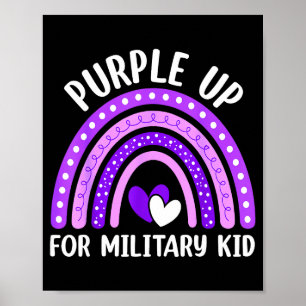 Purple up for military kids toddler women boysPurp Poster