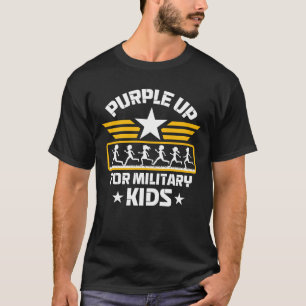 Purple Up For Military Little Heroes Childpur boy T-Shirt