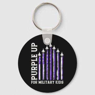 Purple Up For Military Military Child Month Key Ring
