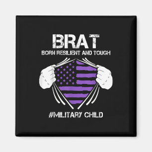 Purple Up Military Child Kids Brat Born Resilient Magnet
