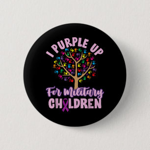 Purple Up Military Child Kids Month Children 6 Cm Round Badge
