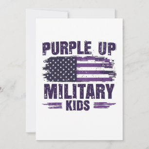 Purple Up Military Kids Awreness Month Announcement