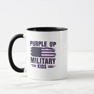 Purple Up Military Kids Awreness Month Mug