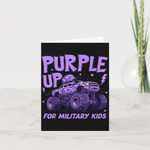 Purple Up Military Kids Military Child Month Card