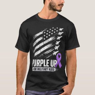Purple up military kids month of military child  T-Shirt