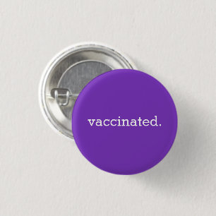 Purple Vaccinated Button