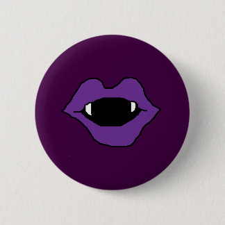 Purple vamp 6 cm round badge