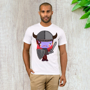 Purple Vampire Viking Mens T-Shirt