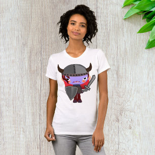 Purple Vampire Viking Womens T-Shirt