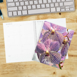 Purple Vanda Orchids Floral Planner