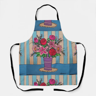 Purple Vase Apron