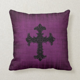 Purple Velvet look Cushion