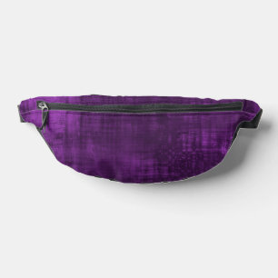 PURPLE VELVET PATTERN BUM BAGS