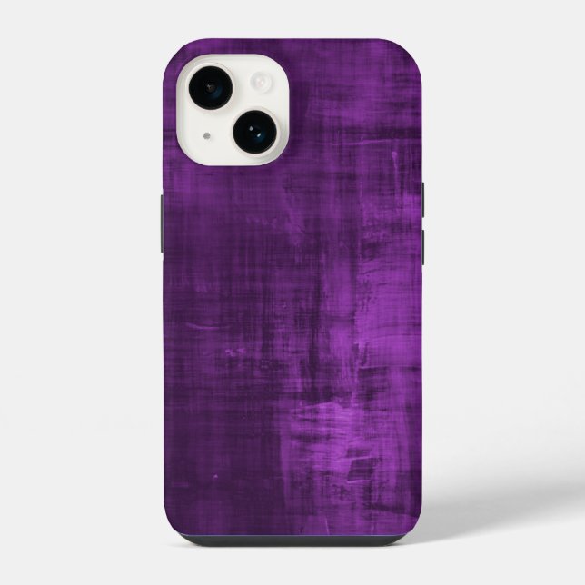 PURPLE VELVET PATTERN iPhone CASE (Back)
