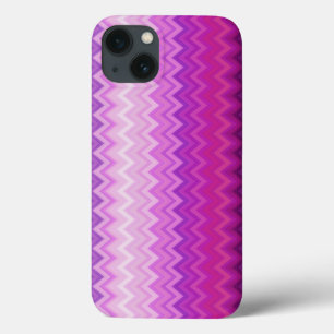 Purple Vertical Chevron iPhone 13 Case