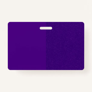 Purple Vertical Split Glitter Badge – Customisable ID Badge
