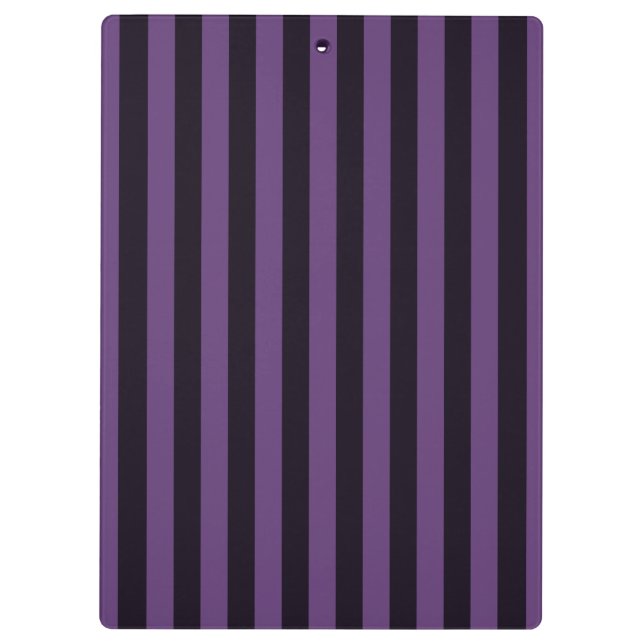 Purple Vertical Stripes Customise This! Clipboard (Back)
