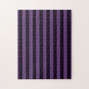 Purple Vertical Stripes Customise This! Jigsaw Puzzle