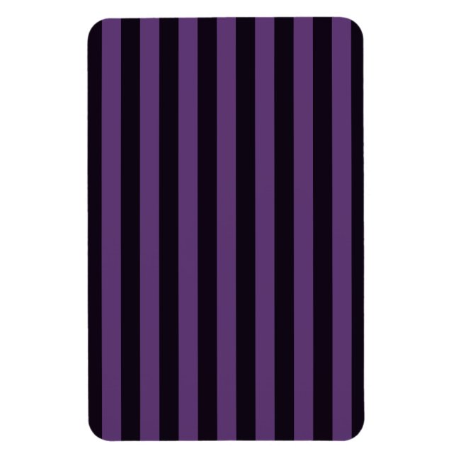 Purple Vertical Stripes Customise This! Magnet (Vertical)