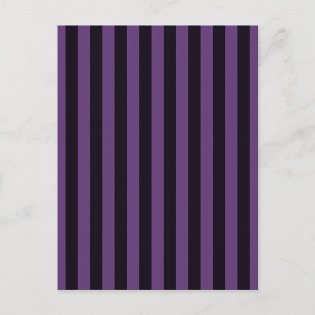 Purple Vertical Stripes Customise This! Postcard (Front)