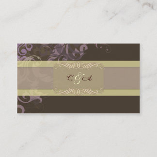 Purple Victoria Wedding place card