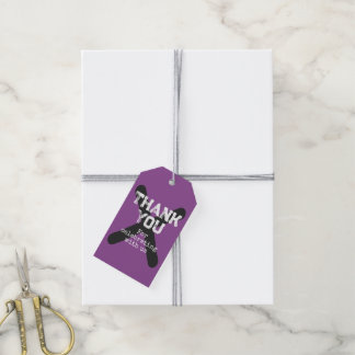Purple Video Gamer Birthday Party Favour Gift Tags