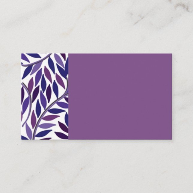 Purple Vine Business Cards (Front)