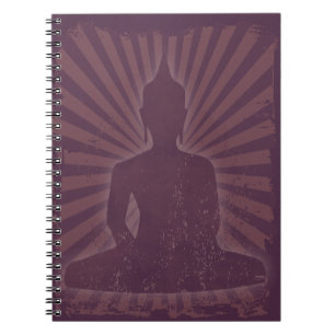 purple vintage Buddha Notebook
