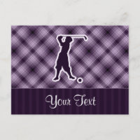 Purple Vintage Golfer