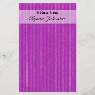Purple Vintage Personalised Stationary Stationery