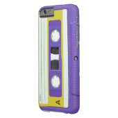Purple Vintage Retro Audio Cassette Case-Mate iPhone Case (Back Left)