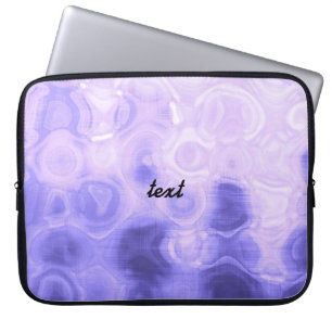 Purple Vintage Retro Glamour Fashion Circle Art Laptop Sleeve