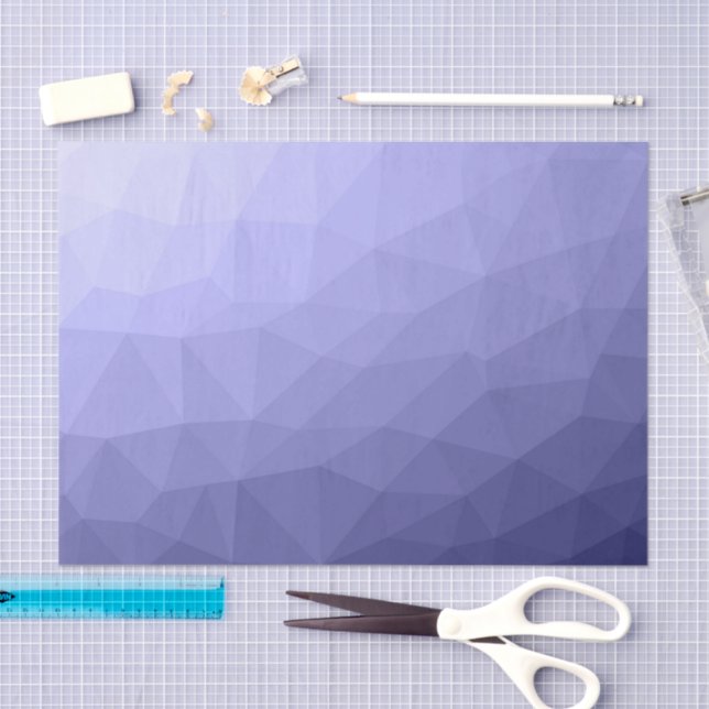 Purple violet  blue mesh ombre geometric pattern tissue paper (Craft)