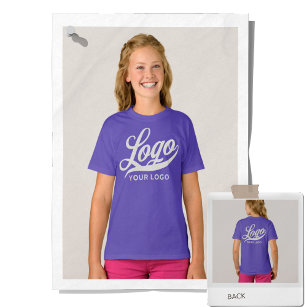 Purple Violet Company Logo Swag Business Kids Girl T-Shirt
