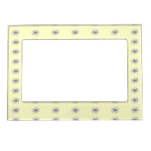 Purple violet flower drawing pattern on yellow