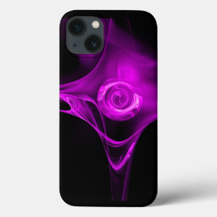 PURPLE VIOLET FRACTAL ROSE iPhone 13 CASE