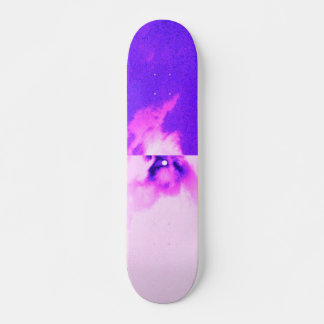 Purple violet sky cloudy design skateboard