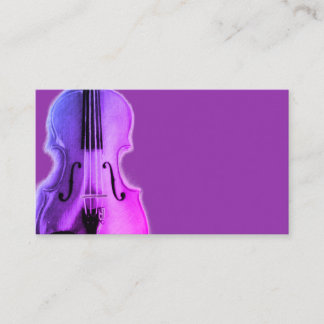 Purple Violin Business Card