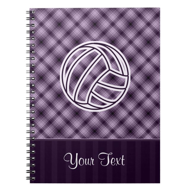 Purple Volleyball Notebook (Front)