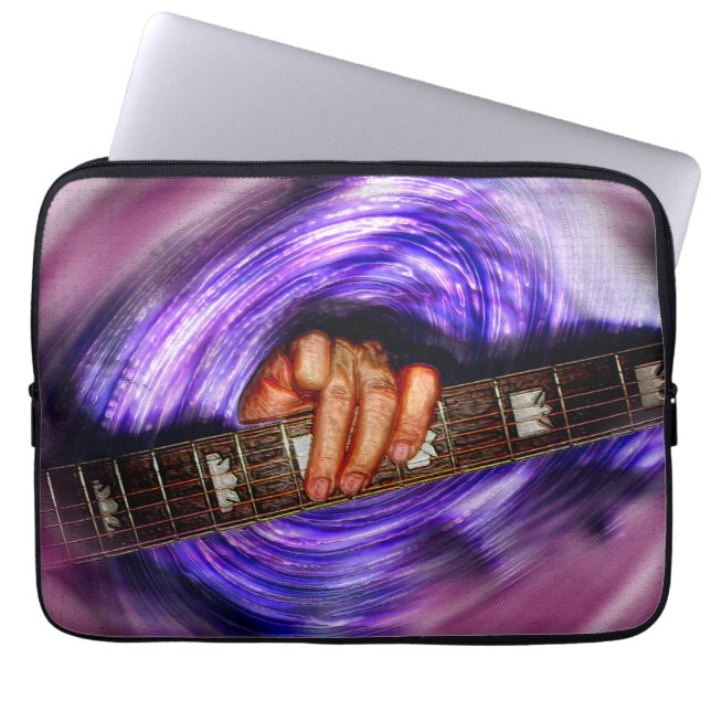 Purple Vortex Electronics Bag (Front)