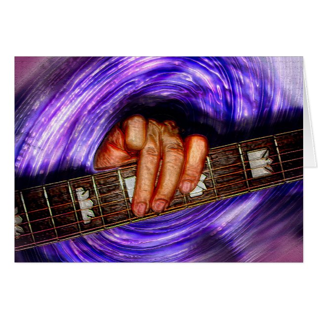 Purple Vortex Guitar Grip (Front Horizontal)