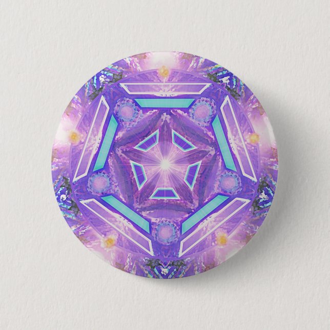 Purple W1 6 Cm Round Badge (Front)