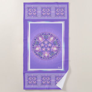Purple W1 Beach Towel