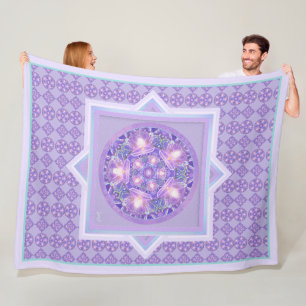 Purple W1 Fleece Blanket