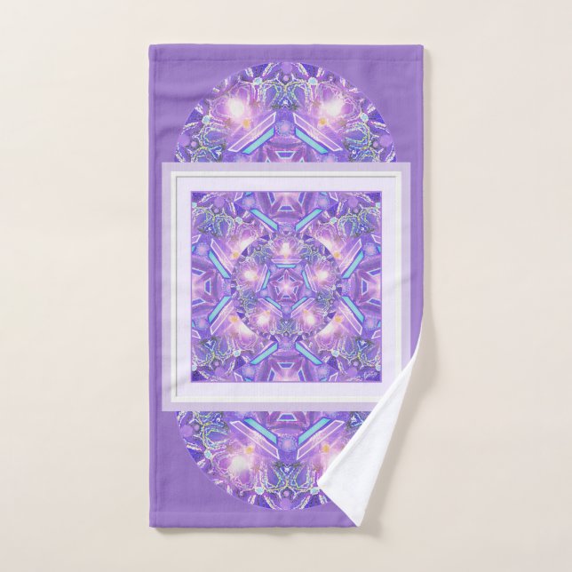 Purple W1 Hand Towel (Hand Towel)